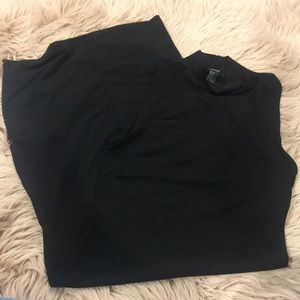 Forever 21 Black Midi Dress